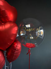 Μπαλόνια Καρδιές Αγίου Βαλεντίνου Με Bubble (τύπωμα της επιλογής σας) &  κομφετί Εσωτερικά